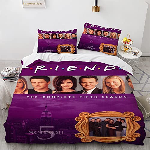 PTNQAZ Juego de Ropa de Cama 3D Friends...