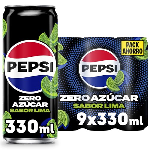 Pepsi Zero Lima Bebida de cola, 330 ml,...