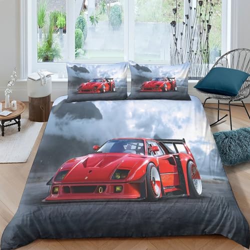 Juego de ropa de cama con estampado de...