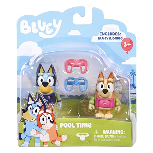 Bluey - Double Pack Pool Time, 2 Figuras...