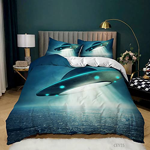 MIUNNG Alien - Juego de ropa de cama con...