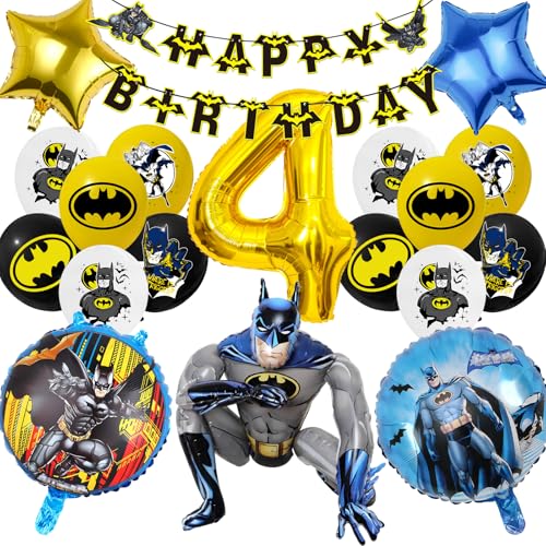 19 PCS Decoración de Cumpleaños Batm 4...