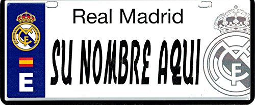 Real Madrid FC Matrícula Personalizable...