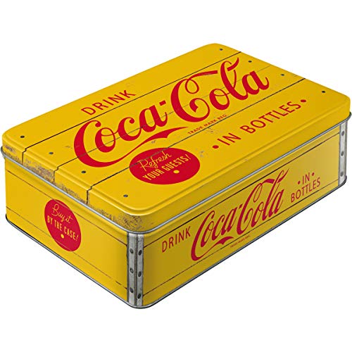 Nostalgic-Art - Coca-Cola Logo Yellow -...