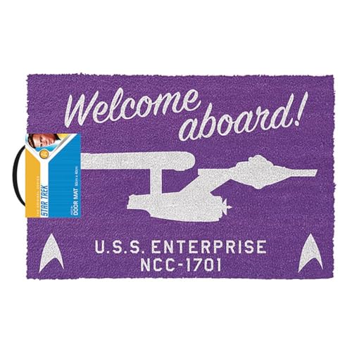Star Trek Welcome Aboard! Unisex Felpudo...