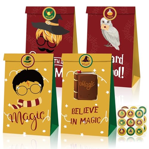 12 Piezas Bolsas de Regalo Magic Wizard...