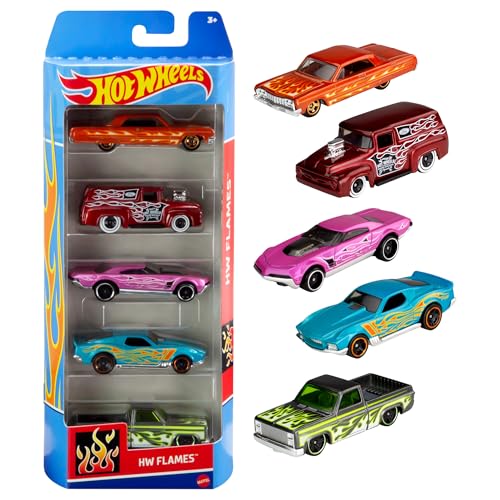 Hot Wheels - Paquete de 5 autos a escala...
