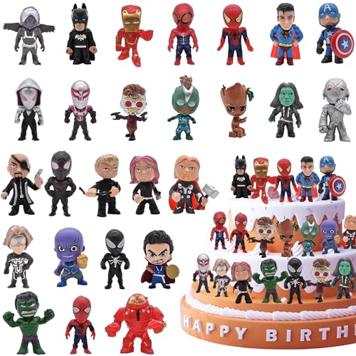 Super-hero Figura Decorativas, 26 Piezas...