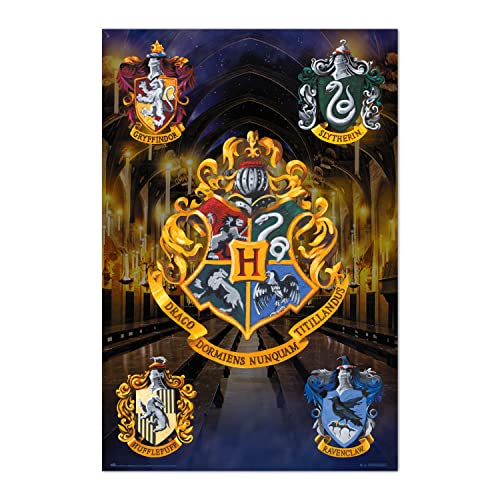 Grupo Erik Póster Harry Potter escudos...