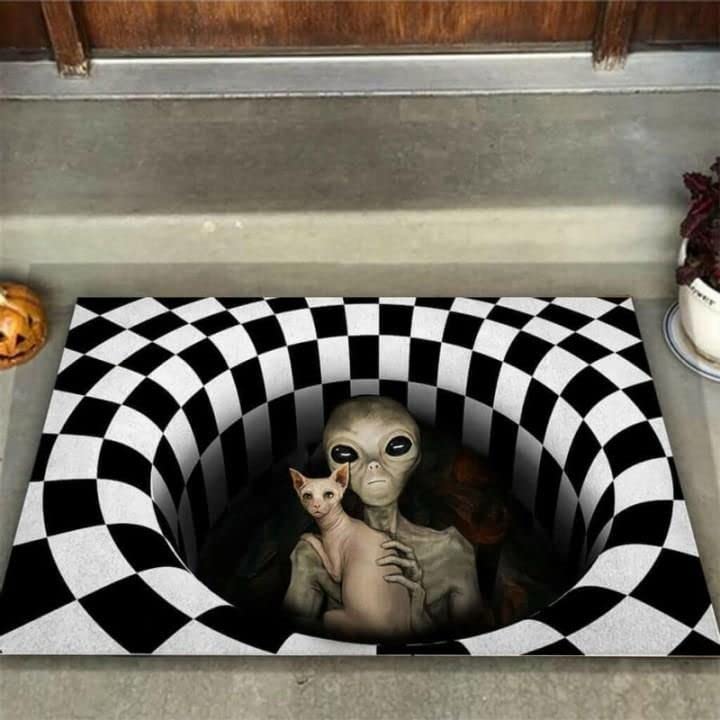 Tapete para Puerta Alien y Cat Alien en...