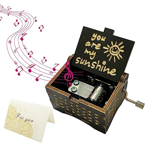 TAFACE 1 caja de música tallada con 1...