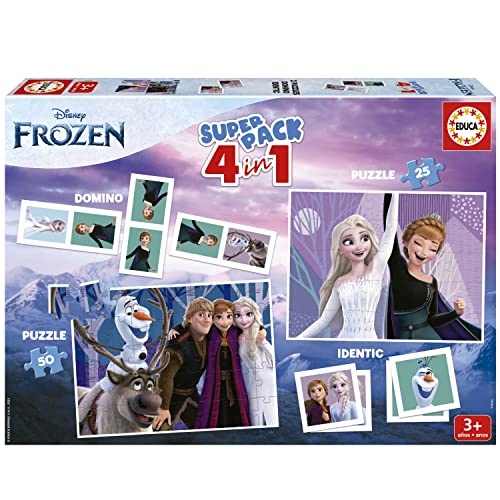 Educa - Superpack Frozen, Juegos de Mesa...