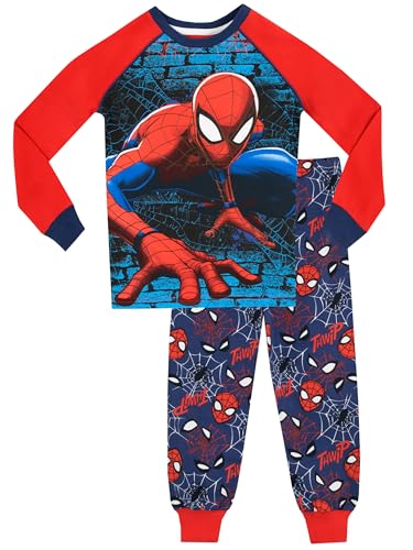 Spiderman Pijamas de Manga Larga para...