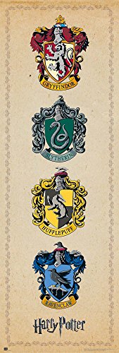 Poster Puerta Harry Potter Emblemas