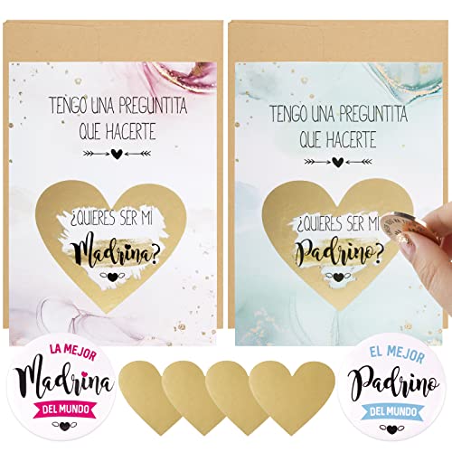 COLOFALLA 2pcs Quieres Ser Mi Madrina y...