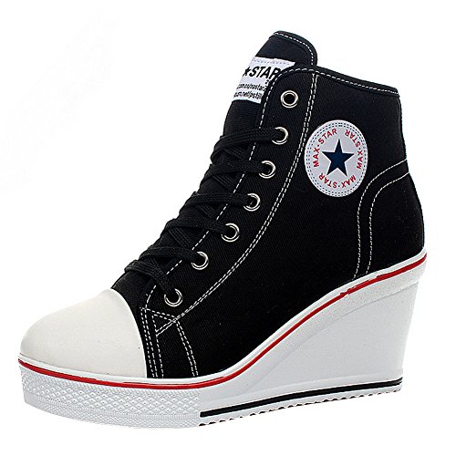 Padgene Zapatillas Moda de Lona Zapatos...