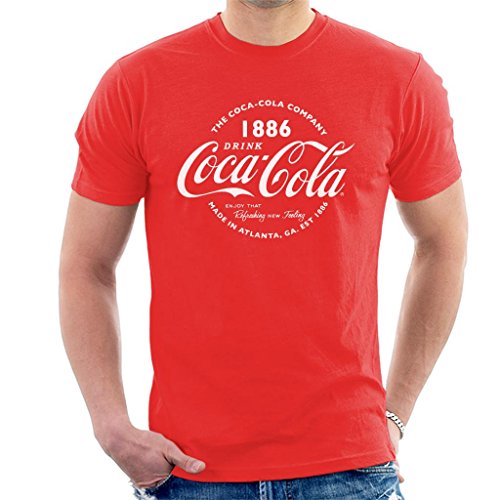 Coca Cola Retro Logo White Text Men's...