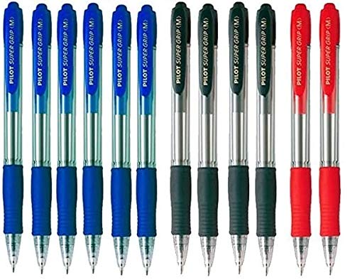 Boligrafo pilot supergrip pack 12 u.(6...