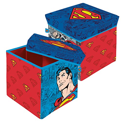 ARDITEX Caja con Tapa Superman, Cubo de...