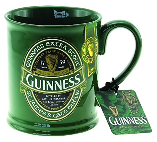 Green Ceramic Tankard Mug with St James...