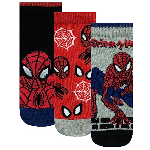 Super Hero Adventures Spider-Man - Calcetines para niños pequeños, paquete  de 6