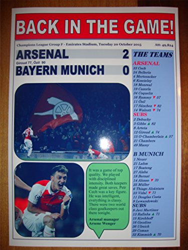 Arsenal 2 Bayern Múnich 0 – 2015...