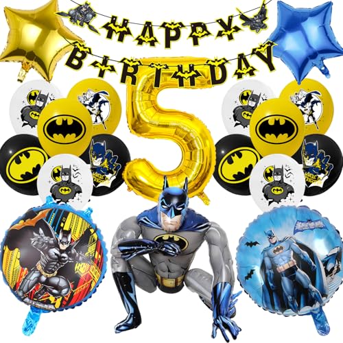 19 PCS Decoración de Cumpleaños Batm 5...