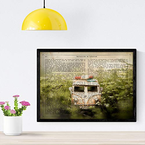 Nacnic Poster de Volkswagen Van.Láminas...