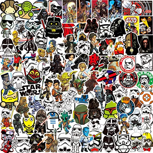100 pegatinas de Star Wars, resistentes...