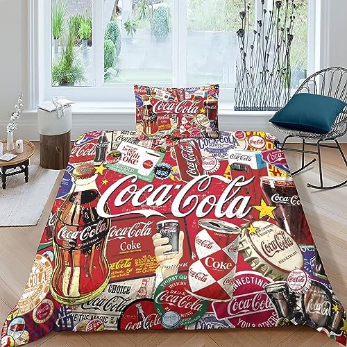 Coca - Cola Funda Nórdica 3D Impresión...