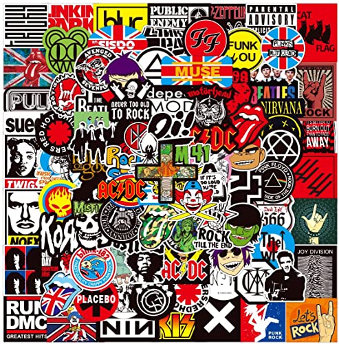 Pegatinas de rock and roll 100 unidades...