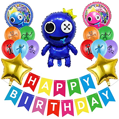 Cumpleaños Decoración Arcoíris...