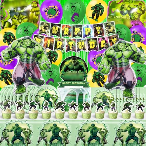 Decoracion Cumpleaños Hulk, Fiesta...