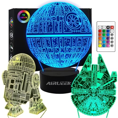 AIRUEEK Star Wars Lampara 3D Luz...