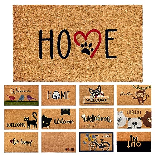 Felpudo Huellas Perro de Fibra Coco -...