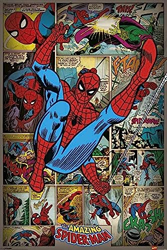 Marvel Póster retro de cómics,...